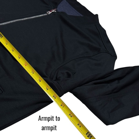 Banana Republic Black Zipup Jacket Capsule Preppy Athleisure Substantial M - Picture 7 of 8